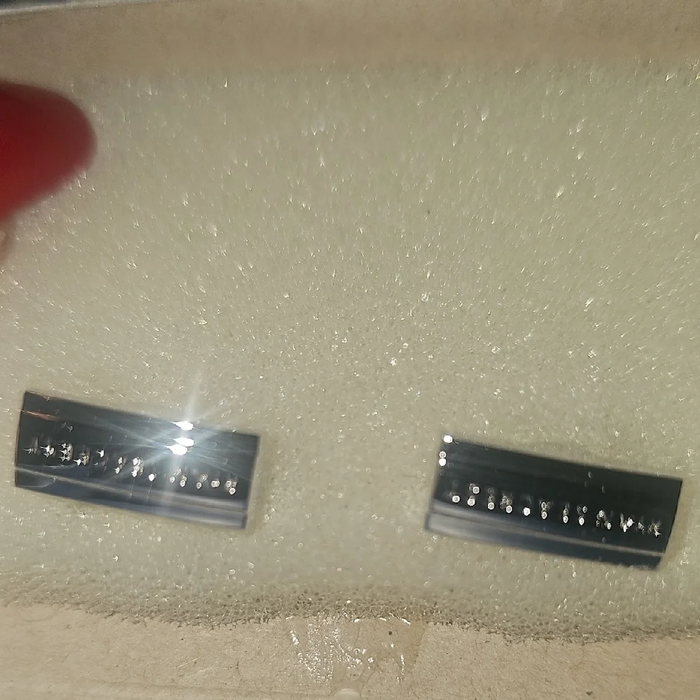 Ryan Seacrest NWT Distinction Silver Cufflinks with Blue & White Box